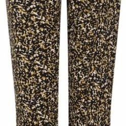 ZOSO 225 Sophie Allover Printed Trouser Bronze Black