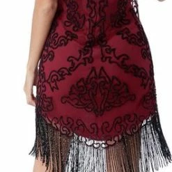 Merkloos Mooie Jurk Met Kraaltjes - Maat 40 - Rood -Dameskleding Verkoop 265x840 3