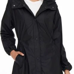 Only ONLMARIE LONG RAINCOAT - Black Black
