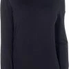 Icebreaker Womens 260 Tech Ls Crew Outdoorshirt - Zwart - Maat L