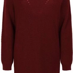Zoso Jurk Petra Long Sweater 224 Ruby Red Dames Maat - S