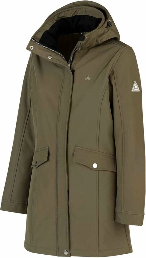 BJØRNSON Softshell Parka Jas 4 Seizoenen Fleece Voering Winddicht Dames Tarmac Bruin - Maat 52 - YLVA 12 BJØRNSON Softshell Parka Jas 4 Seizoenen Fleece Voering Winddicht Dames Tarmac Bruin - Maat 52 - YLVA - Afbeelding 12