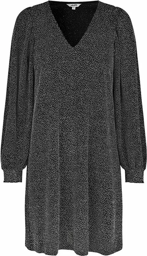 Zwart Met Zilveren Glitterjurk Embry - MbyM - Maat L 1 Zwart Met Zilveren Glitterjurk Embry - MbyM - Maat L