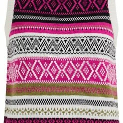 WE Fashion Dames Gebreide Slipover Met Jacquard Dessin