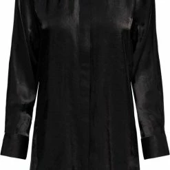 Jacqueline De Yong Blouse Jdyparis L/s Long Shirt Wvn 15277532 Black Dames Maat - XL