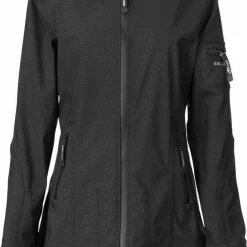 Ilse Jacobsen Softshell Regenjas Waterafstotend Zwart Maat 44