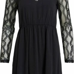 VILA VISUVITA O-NECK L/S LACE DRESS/SU/BF Dames Jurk - Maat 44