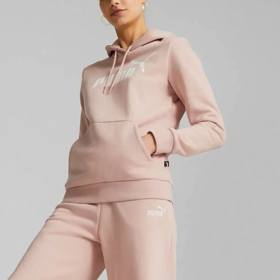 PUMA ESS Logo Hoodie Fleece Dames Trui - Maat M 4 PUMA ESS Logo Hoodie Fleece Dames Trui - Maat M - Afbeelding 4