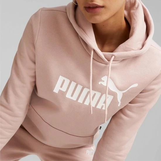PUMA ESS Logo Hoodie Fleece Dames Trui - Maat M 6 PUMA ESS Logo Hoodie Fleece Dames Trui - Maat M - Afbeelding 6