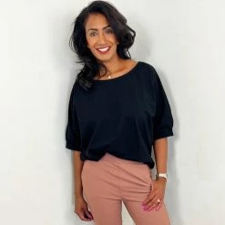 Merkloos Top Chriss (Kleur - Zwart, Maat - TU)