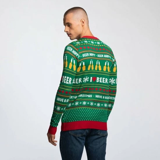 SillySanta Kersttrui -4XL- The Most Wonderful Time For A Beer Met LED-lichtjes Multicolours 3 SillySanta Kersttrui -4XL- The Most Wonderful Time For A Beer Met LED-lichtjes Multicolours - Afbeelding 3