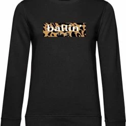 Ballin Est. 2013 - Dames Sweaters Panter Block Sweater - Zwart - Maat XXL
