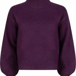 Ydence - Knitted Sweater Whitney - Paars - Maat M
