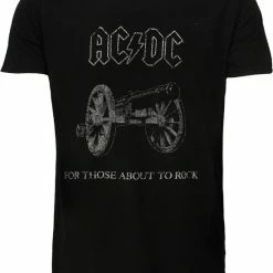POPMERCH AC/DC For Those About To Rock T-Shirt Zwart - Officiële Merchandise