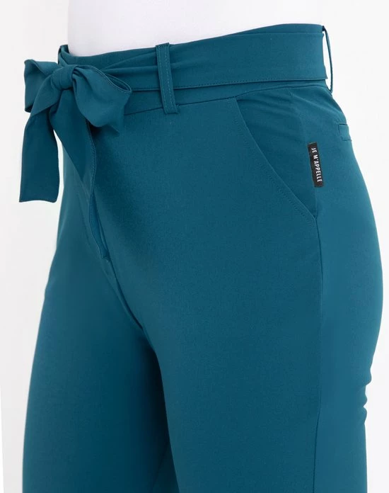 Blauwe Broek/Pantalon Van Je M'appelle - Dames - Travelstof - Maat S - 10 Maten Beschikbaar 1 Blauwe Broek/Pantalon Van Je M'appelle - Dames - Travelstof - Maat S - 10 Maten Beschikbaar