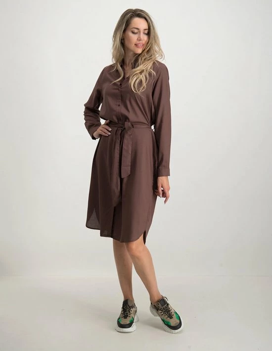 ONLY ONLMULBA LIFE L/S SHIRT DRESS WVN NOOS Dames Jurk - Maat M 8 ONLY ONLMULBA LIFE L/S SHIRT DRESS WVN NOOS Dames Jurk - Maat M - Afbeelding 8
