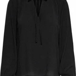 Jacqueline De Yong Blouse Jdyfreya L/s Top Wvn 15272142 Black Dames Maat - M