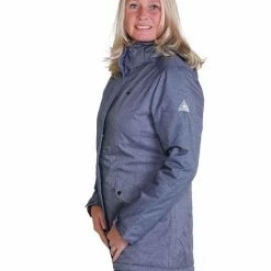 BJØRNSON VIRA Winterjas Dames - Winddicht - Waterafstotend - Fleece En Nylon Gevoerd - Capuchon - Outdoor Damesjas - Maat 36 - Denim Melange 8 BJØRNSON VIRA Winterjas Dames - Winddicht - Waterafstotend - Fleece En Nylon Gevoerd - Capuchon - Outdoor Damesjas - Maat 36 - Denim Melange -Dameskleding Verkoop 550x732 63