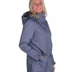 BJØRNSON VIRA Winterjas Dames - Winddicht - Waterafstotend - Fleece En Nylon Gevoerd - Capuchon - Outdoor Damesjas - Maat 36 - Denim Melange 11 BJØRNSON VIRA Winterjas Dames - Winddicht - Waterafstotend - Fleece En Nylon Gevoerd - Capuchon - Outdoor Damesjas - Maat 36 - Denim Melange -Dameskleding Verkoop 550x732 66