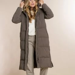 Geisha Jeans Lange Puffer Jas - Dames - Maat: L -Dameskleding Verkoop 550x733 453