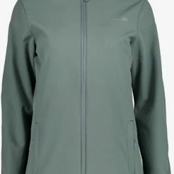 Mountain Peak Dames Softshell Jas - Groen - Maat M - Winddicht - Ademend Materiaal