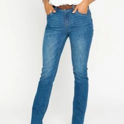LOLALIZA Rechte Jeans - Blauw - Maat 42
