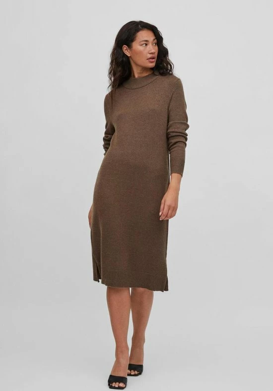 VILA VIRIL CREW NECK L/S MIDI DRESS - NOOS Dames Jurk - Maat M 9 VILA VIRIL CREW NECK L/S MIDI DRESS - NOOS Dames Jurk - Maat M - Afbeelding 9