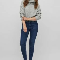 Vila Trui Vicilia Rollneck L/s Knit Top/su - 14074314 Light Grey Dames Maat - M -Dameskleding Verkoop 550x789 6