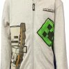 POPMERCH Minecraft Skeleton And Creeper Mob Kids Hoodie Vest - Officiële Merchandise