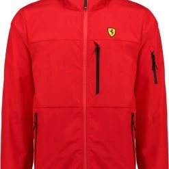 Ferrari - Heren Outdoorjas Rain Jacket - Rood - Maat XXL