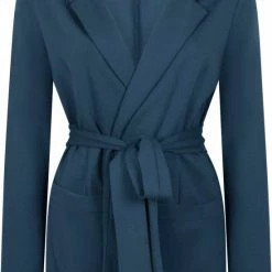 Zoso Blazer Romy Punto Jacket 224 0130 Petrol Dames Maat - XL