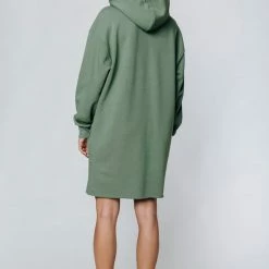 Colourful Rebel Logo Jurk Groen Dames - Oversized Fit - Polyester - M -Dameskleding Verkoop 550x824 145