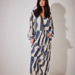 NA-KD Ruched Front Maxi Dress Dames Jurk - Maat 36