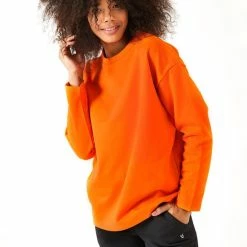 Cúpla Women's Oversize Comfy Sweatshirt Activewear Sportswear Streetwear Outdoors With Brushed Inside Thin Fleece Fabric