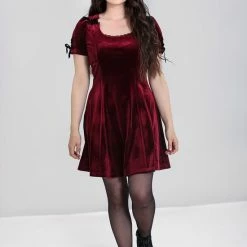 Hell Bunny Hellbunny Everly Dress Wine (s)
