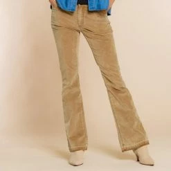 Geisha Broek Flared Two Tone Rib Jeans 21522 10 000735 Dames Maat - S